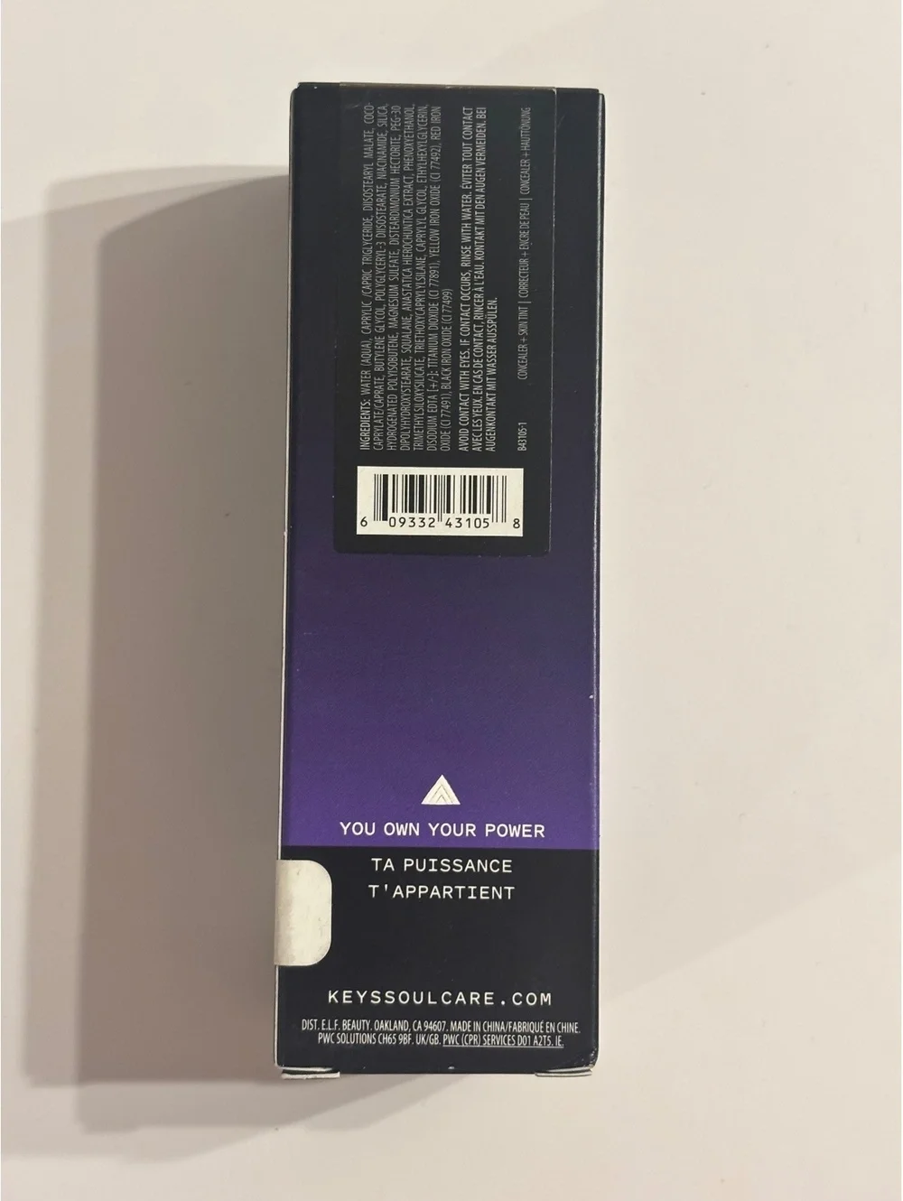 Keys Soulcare It’s Like Skin 2-in-1 Concealer Tint 370W Tan Warm 1 oz NIB